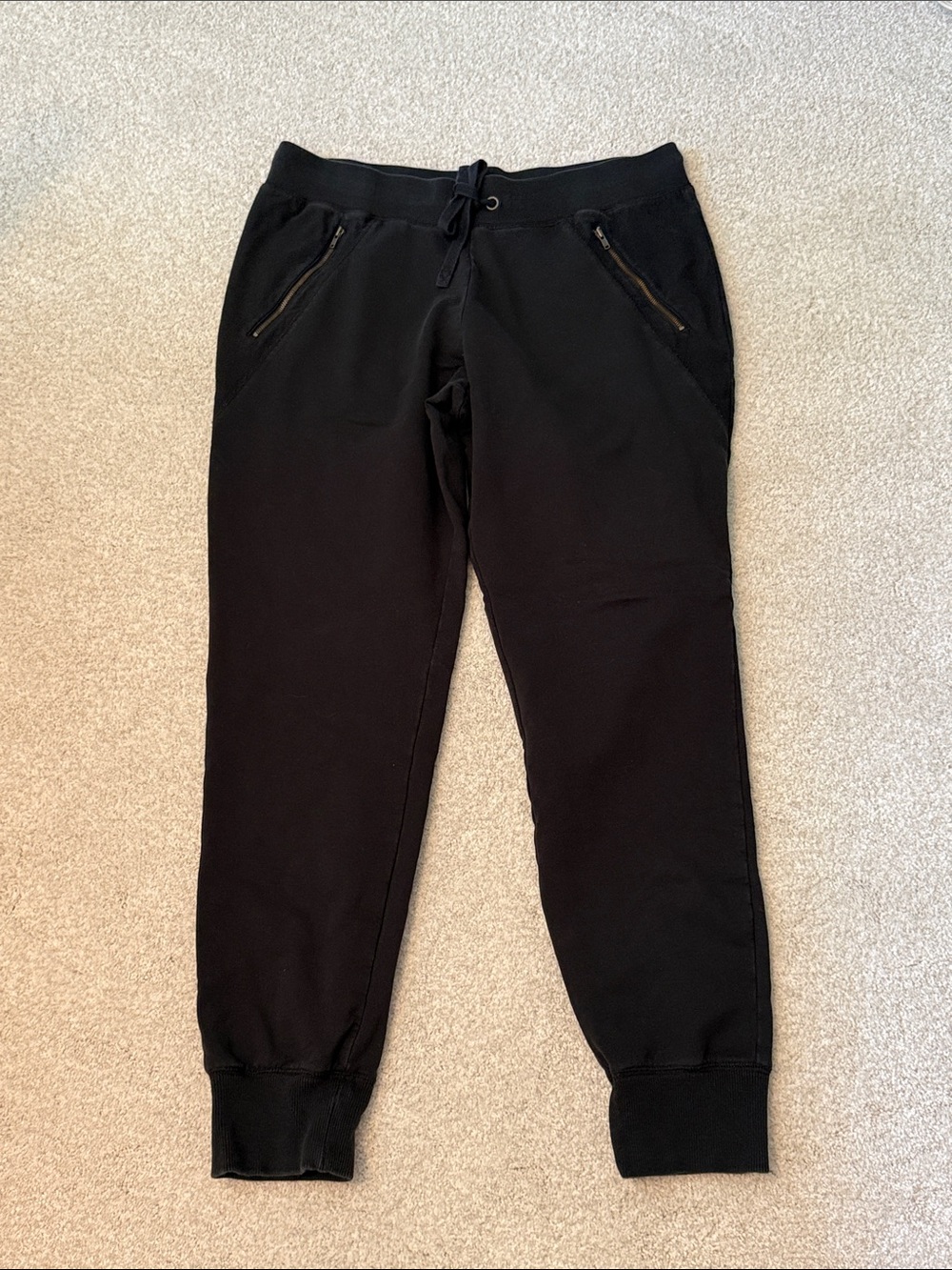 Hanna Anderson, Love Hanna, Black Jogger Sweatpants,Large